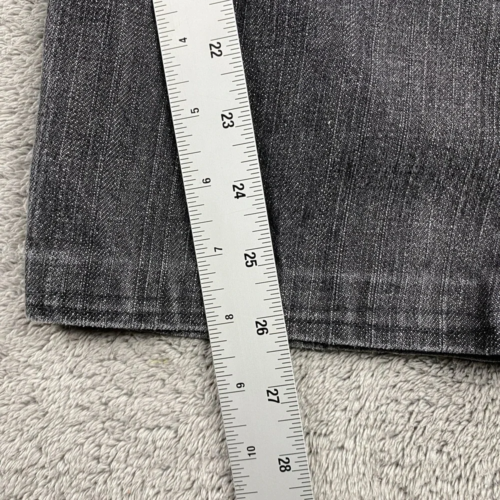 Levis 514 Slim Straight Jeans Mens 36x26 Gray Mid Rise‎ Denim Hemmed 100% Cotton